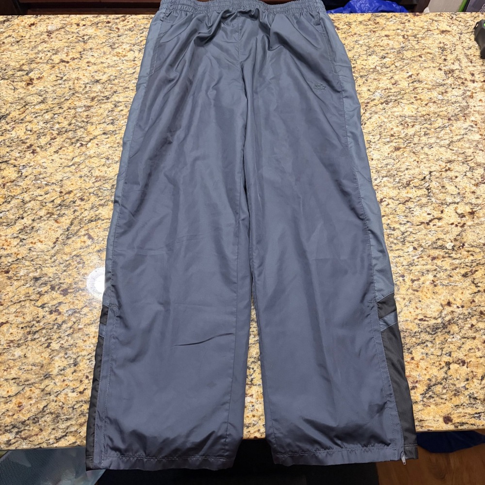 Starter Mens Grey Mesh Lined Athletic Track Pants Joggers Size Medium M 32-34